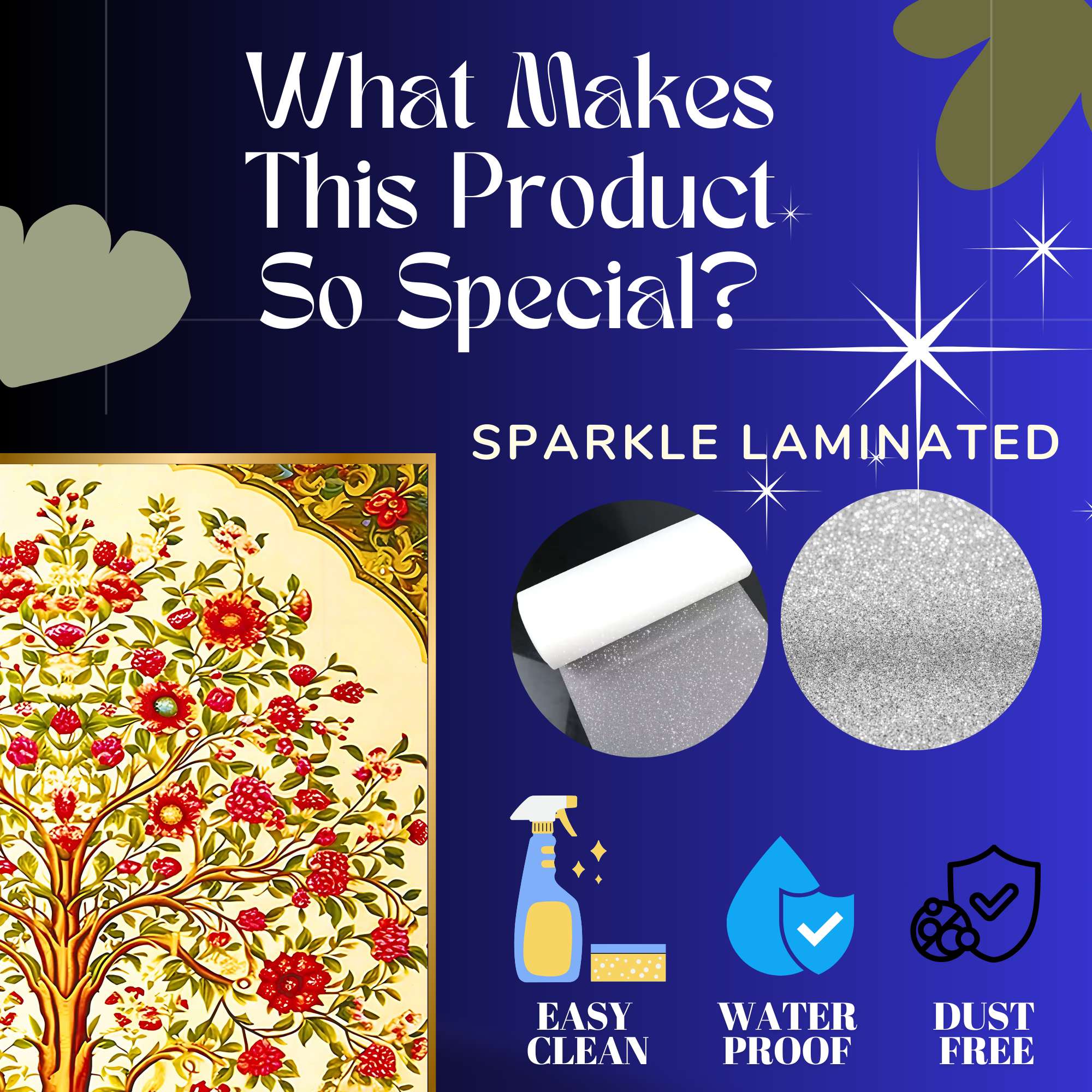 Set of Six Wall Paintings for Wall Dacoration Golden Framed Wall Paintings for Living Room & Bedroom Wall Art for Home Decoration & Office Wall Décor (13x10 inch CH-GD6-6) - Image 2